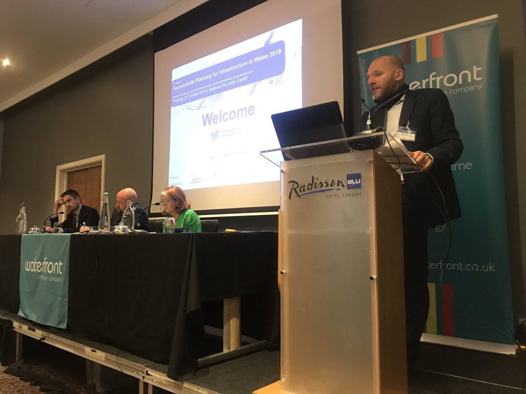 speakers at the Successfully Planning for Infrastructure in Wales 2019 event