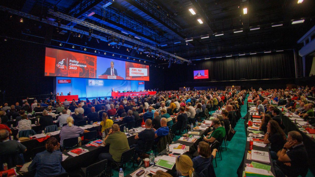 The Unite policy conference, organised by our team of conference planners and producers